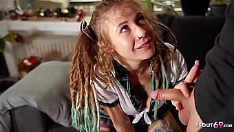 German Schoolgirl With Dreadlocks Seduces Teacher For Hardcore Sex