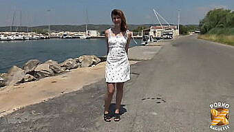 Melany, A Young French Girl, Enjoys Outdoor Sex In Public