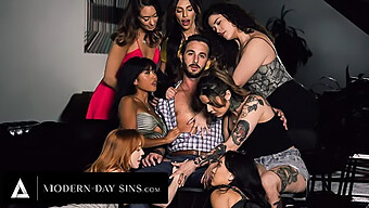 Ember Snow And Madi Collins Indulge In Group Sex With Their Support Group