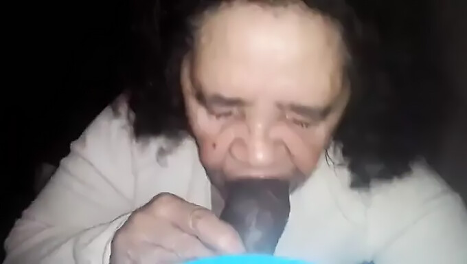 Sweet Elderly Woman Enjoys Big Black Cock