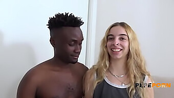 Irina, An 18-Year-Old Teen, Enjoys Her First Experience With A Large Black Penis