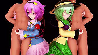 น้องสาวโคเมจิดื่มด่ํากับความสุขทางเพศใน Mmd Hentai